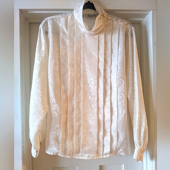 Tops - Vintage Satin Blouse